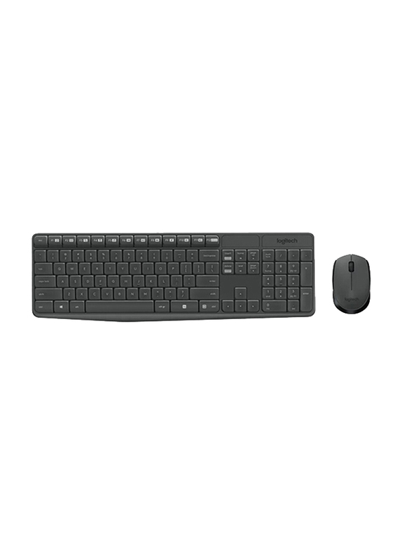 

Logitech MK235 Wireless English Keyboard and Mouse Combo, Grey/Black