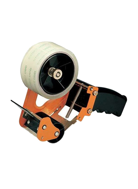 

Deli Carton Sealer Tape Dispenser, Black/Orange/Silver