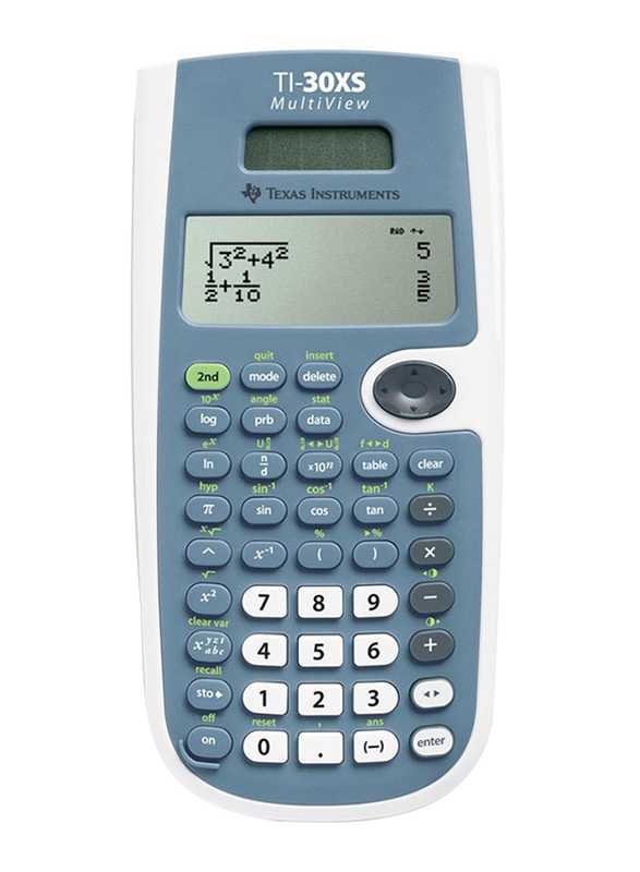 

Texas Instruments TI-30XS Solar Scientific Calculator, Blue/White