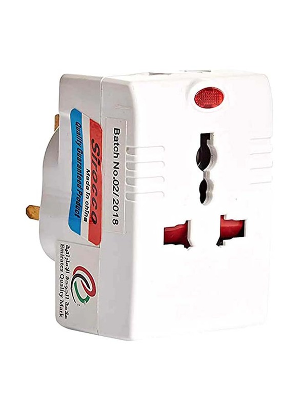 

Sirocco UK Plug 4 Way 5 AMP 3/2 Pin Adaptor Wall Charger, White