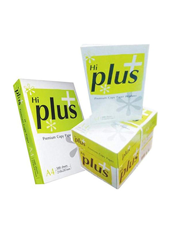 

Generic Hi Plus Premium Copy Paper, 5 Ream x 500 Sheets, 75 GSM, A4 Size, White