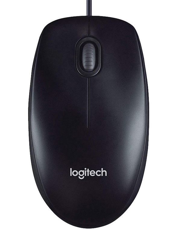 

Logitech M90 Wired Optical Mouse, Black