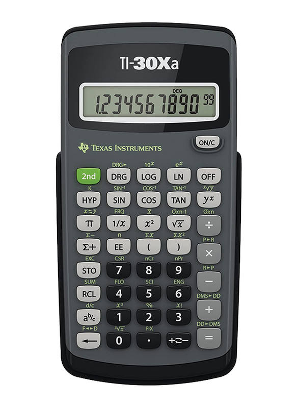 

Texas Instruments TI-30XA Scientific Calculator, Grey/Black