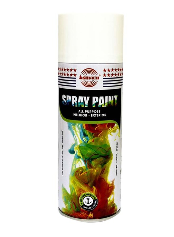 

Asmaco 400ml All Purpose Interior Exterior Spray Paint, White