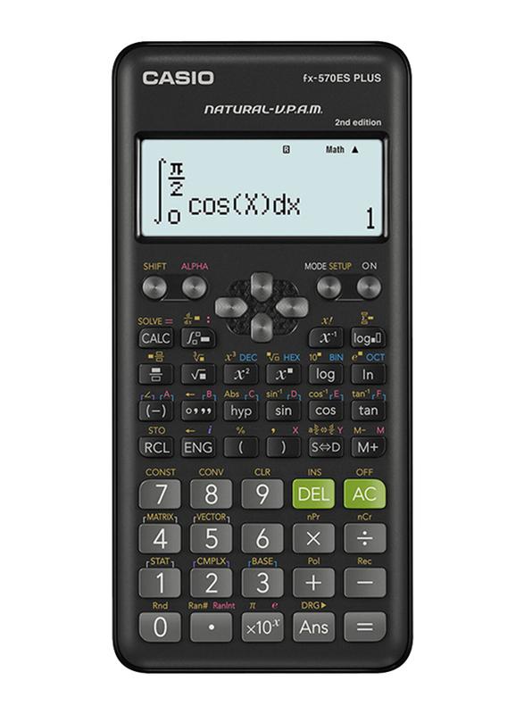 

Casio FX-570ES Plus 2nd Edition Scientific Calculator, Black