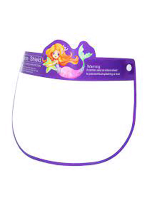 

Talabety Anti Spitting Protective Kids Mermaid Full Face Shield Mask, Purple, One Size