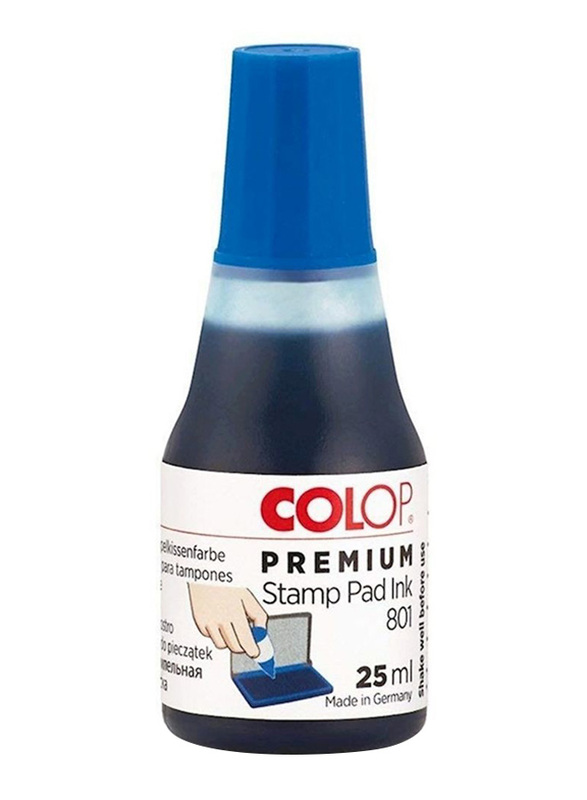 

Colop 801 Stamp Ink, 25ml, Blue