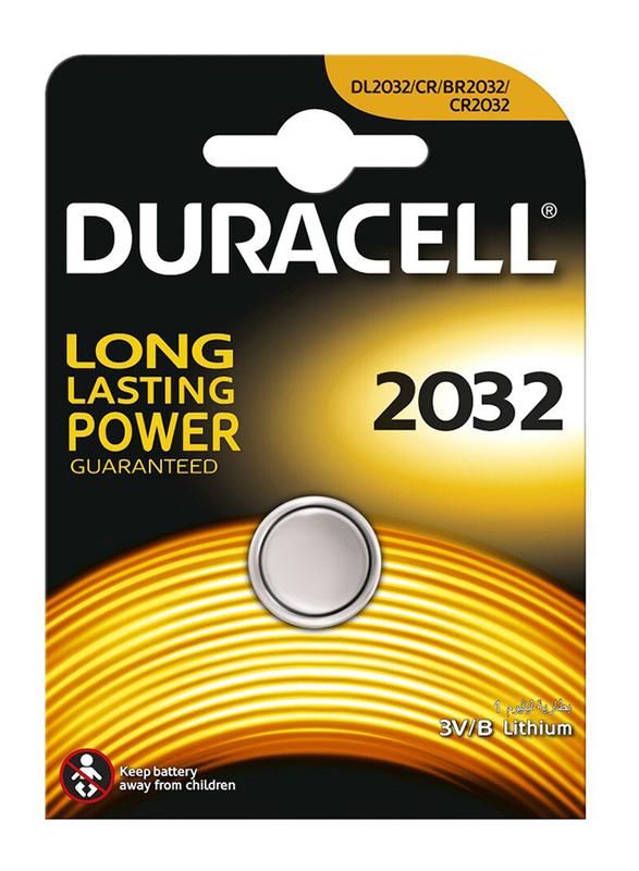 

Duracell BR2032 Long Lasting Batteries, Silver