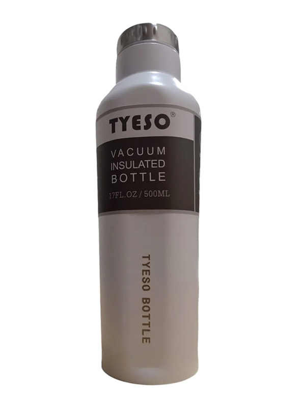 

Tyeso 500ml Stainless Steel Vacuum Insulated Hot & Cold Bottle, TS-8701, White