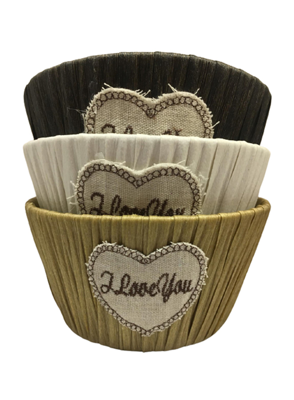 3-Piece Table Fruit Basket, Multicolour