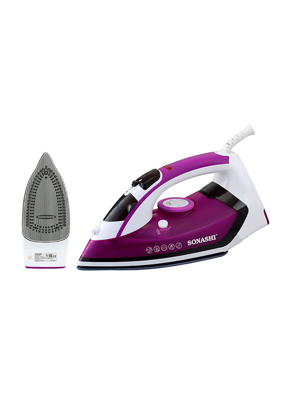 Sonashi Steam Iron, with Ceramic Soleplate, 2400W, SI 5068C, Purple/White