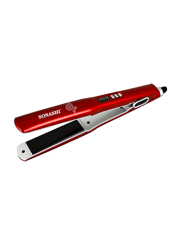 Sonashi Hair Straightener, 60W, SHS 2042, Red