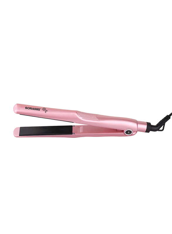 Sonashi Hair Straightener, 30W, with Ceramic Plate, SHS 2068, Pink