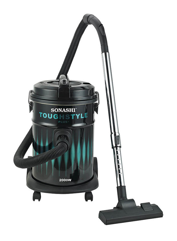 Sonashi Drum Vacuum Cleaner, 2000W, 21L, SVC 9008D, Black