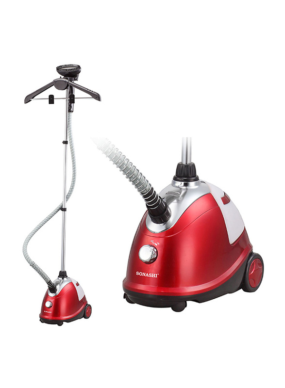 Sonashi 1.8L Garment Steamer, 1800W, SGS 311, Red/White