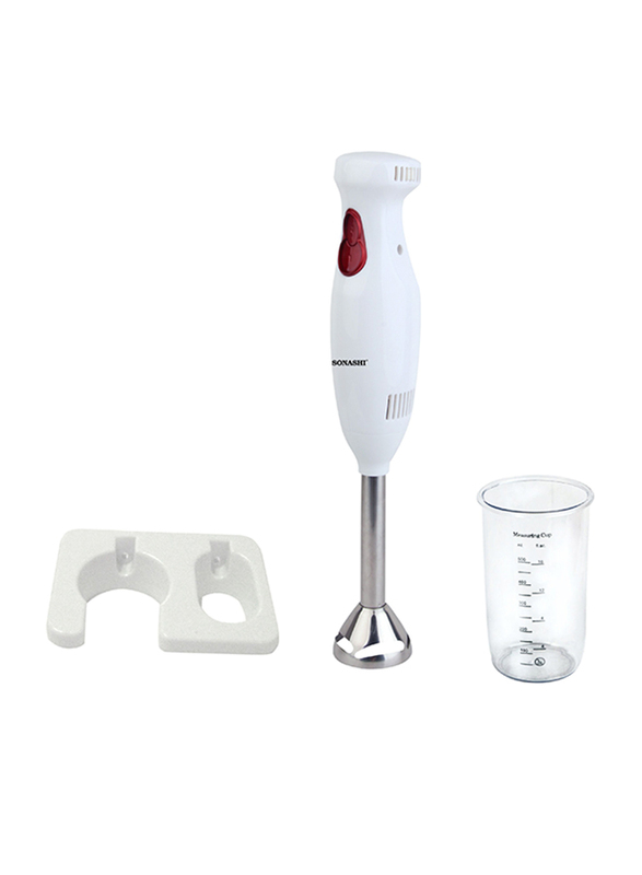 Sonashi Detachable Stainless Steel Shaft Hand Blender, 180, SHB 166, White