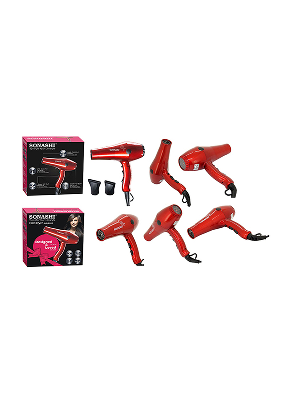 Sonashi Hair Dryer, 2000W, SHD 3032, Shiny Red