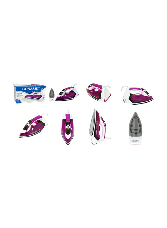 Sonashi Steam Iron, with Ceramic Soleplate, 2400W, SI 5068C, Purple/White