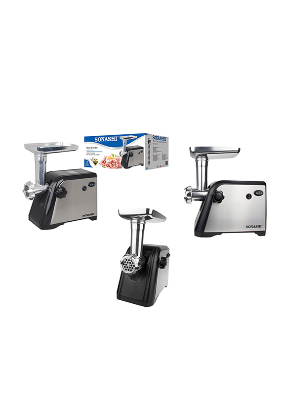 Sonashi Meat Grinder, 1000W, SMG 021N, Silver/Black