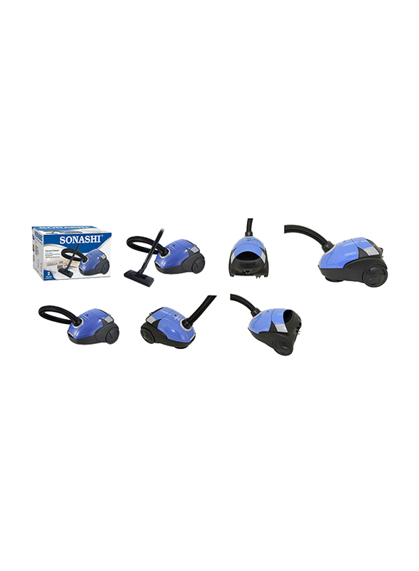 Sonashi Canister Vacuum Cleaner, 1200W, 1.5L, SVC 9024, Blue/Black