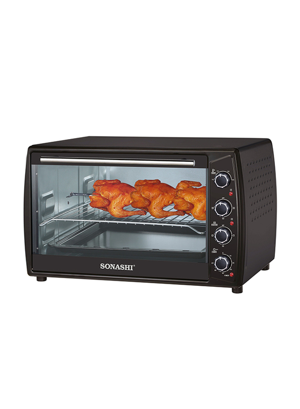 Sonashi 63L Electric Oven, 2200W, STO 732, Black