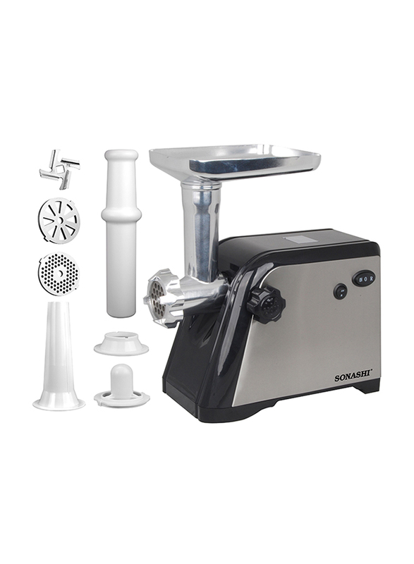 Sonashi Meat Grinder, 1000W, SMG 021N, Silver/Black