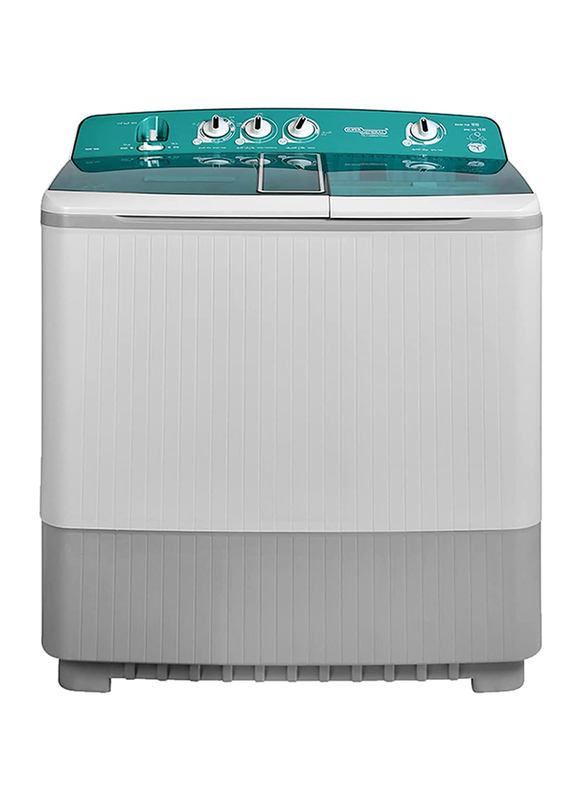 

Super General 18 KG Top Load Twin Tub Semi Automatic Washing Machine, 420W, SGW1800, Light Grey/Green