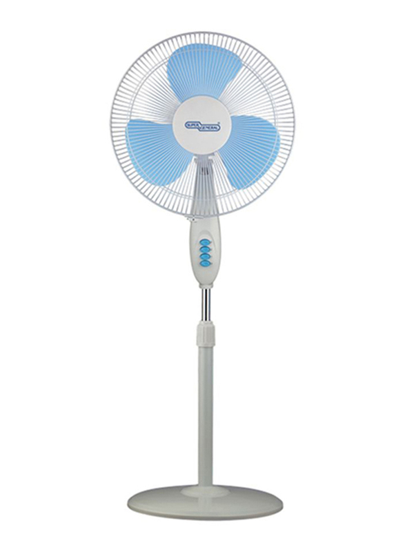 

Super General 16-Inch Portable Stand Fan, SGSF28M, White/Blue