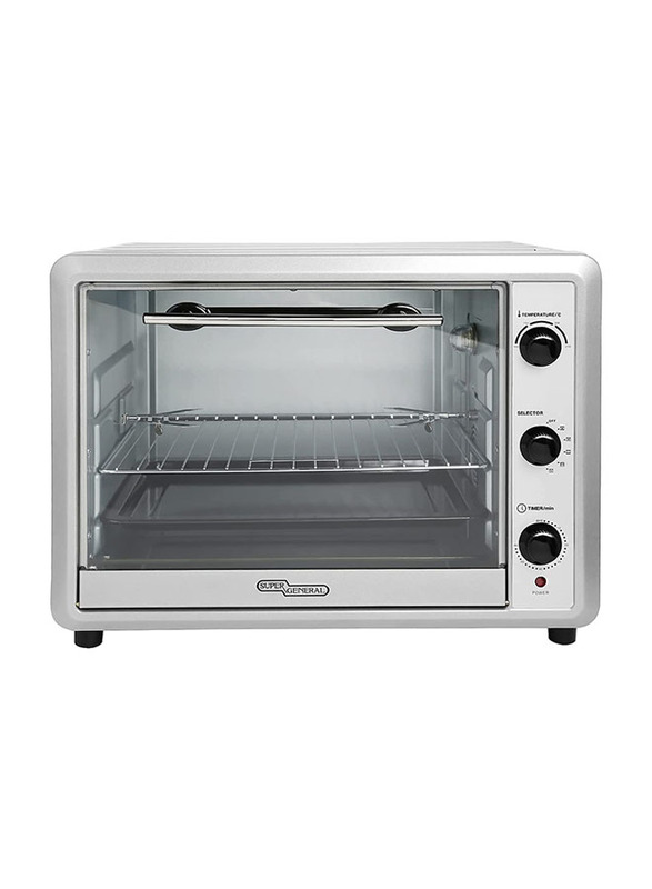 

Super General 60L Stainless Steel Electric Oven, SGEO-064-KRC, Silver