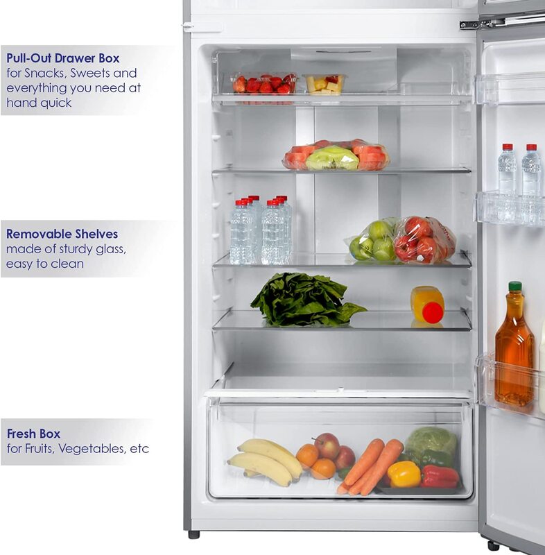 Super General 610L Gross Top Mount Refrigerator Freezer, SGR615l, Silver