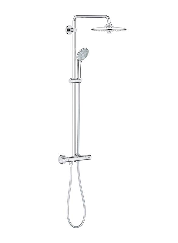 Grohe Euphoria System 260 Shower System for Wall Mounting with Safety Mixer, 27296002, Silver