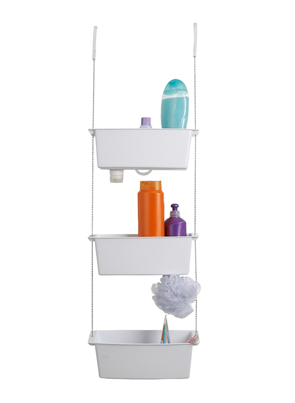 

Kreher Mai No-Drill Shower-Basket, White