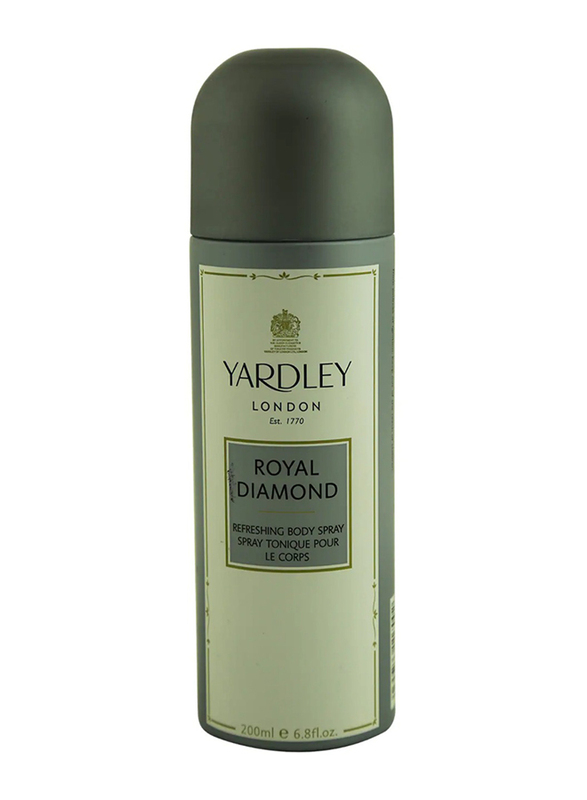 

Yardley London Royal Diamond Refreshing Body Spray, Grey, 200ml