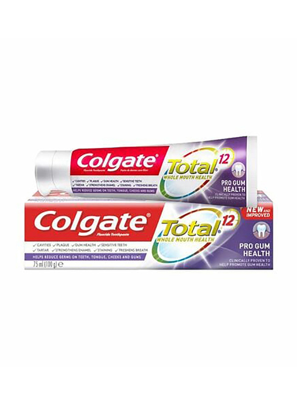 

Colgate Total 12 Pro Gum Health Toothpaste, White, 75ml