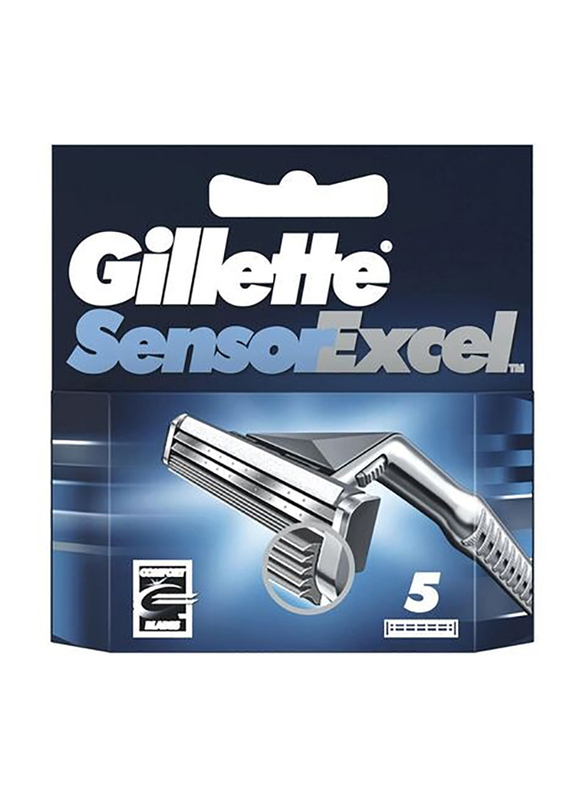 

Gillette Sensor Excel Refill Razor Blades, Multicolour, 5 Pieces