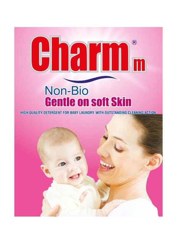 

Charm M 460gm Non-Bio Detergent Powder for Babies, All Ages, White