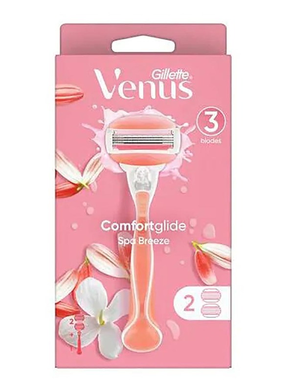 

Gillette Venus Comfortglide Spa Breeze 3 Blades Women's Razor, Pink, 1 Piece