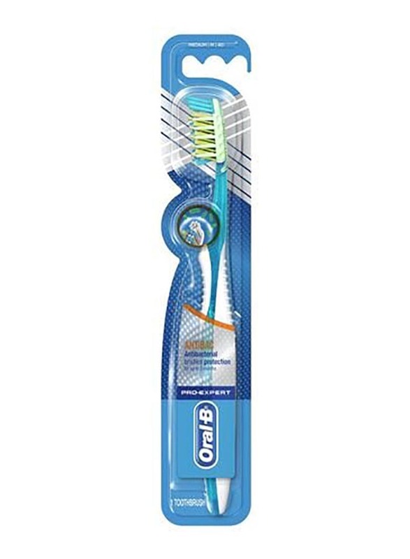 

Oral B Pro-Expert Antibacterial Medium Toothbrush, Multicolour, 1 Piece