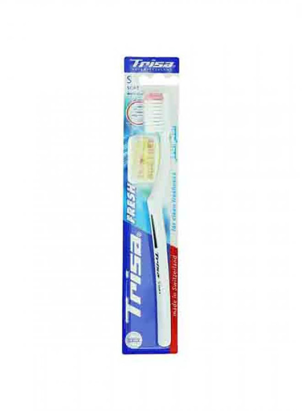 

Trisa Fresh Soft Toothbrush, White/Pink
