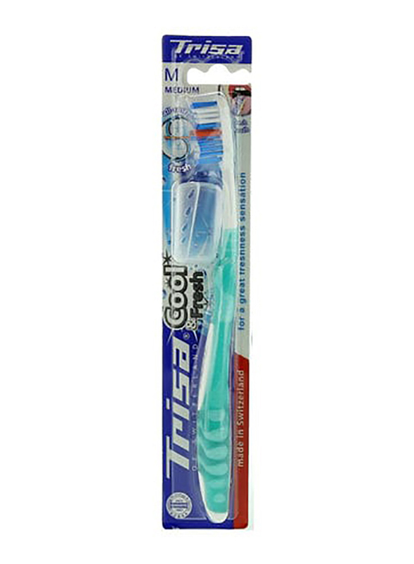 

Trisa Cool & Fresh Soft Professional Toothbrush, Blue, 1 Piece