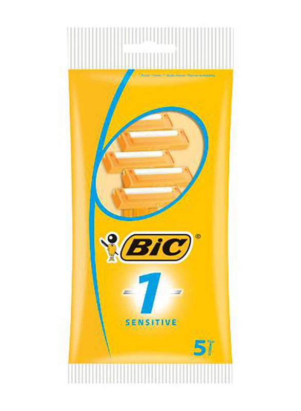 

Bic 1 Sensitive Razors, 5 Pieces