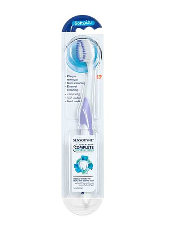 

Sensodyne Advanced Complete Protection Soft Toothbrush, Purple, 1 Piece
