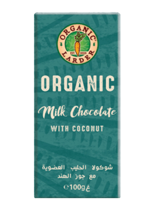 Organic Larder Organic Chocolate with Coconut, 100g