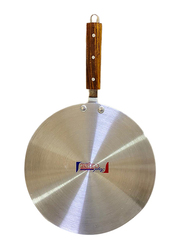 Royal Cuisine No 10 Metal Finish Tawa, Silver/Brown