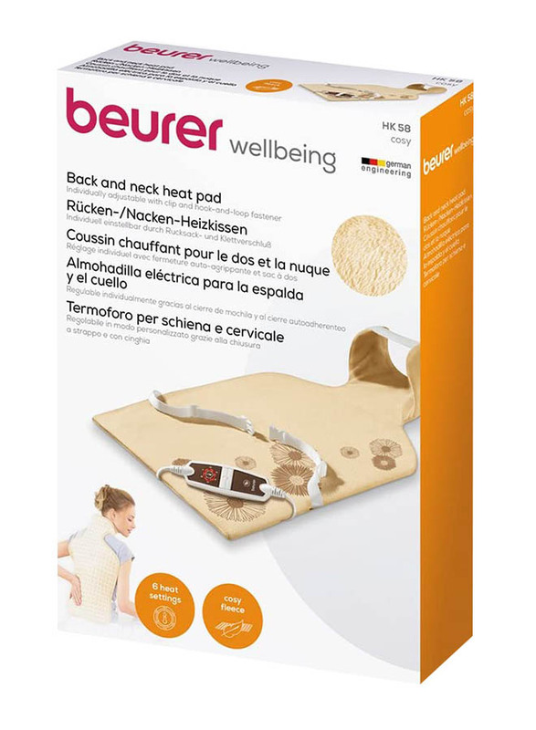 

Beurer HK 58 Cosy Back and Neck Heat Pad, Beige