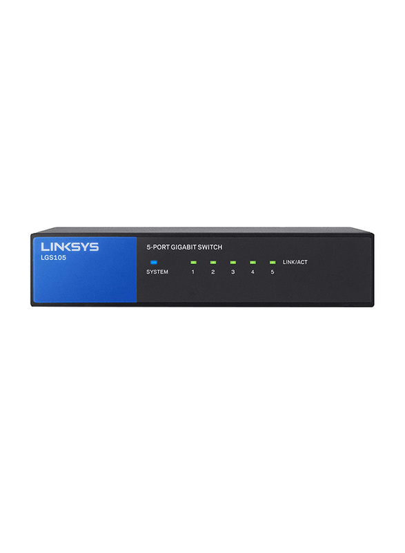 

Linksys 5-Port Business Desktop Gigabit Ethernet Switch, LGS105, Black