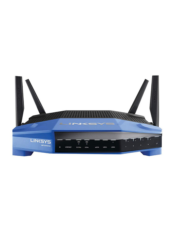 

Linksys WRT3200ACM MU-MIMO Gigabit Wi-Fi Router AC3200, Black/Blue