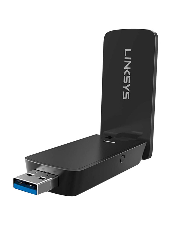 

Linksys Max-Stream MU-MIMO USB Wi-Fi Adapter, WUSB6400M-ME, Black