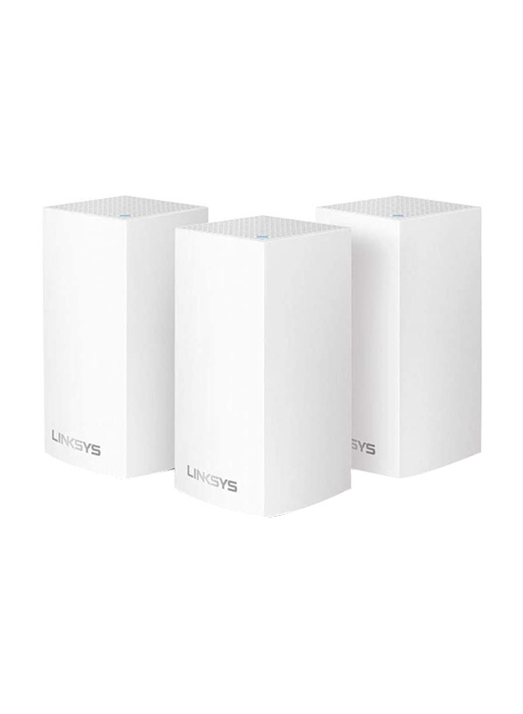 

Linksys Velop WHW0103 Whole Home Intelligent Dual Band Mesh Wi-Fi System AC3900, 3 Pieces, White