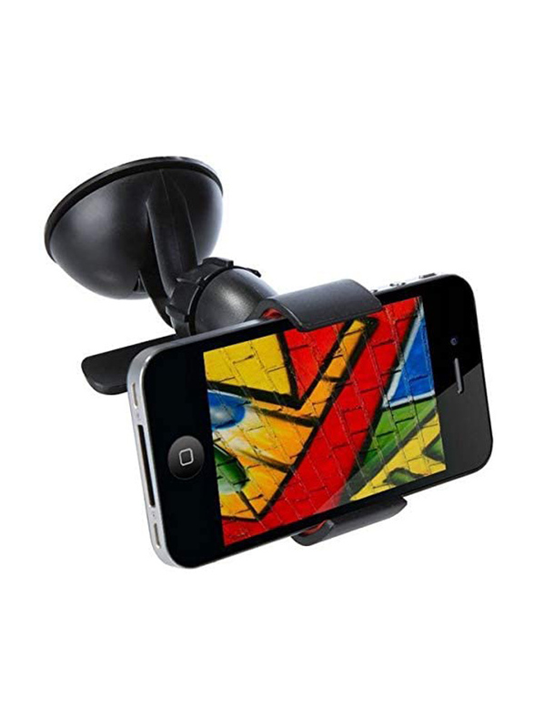 

Unbranded Universal Car Mount Bracket Holder Stand for Smartphones & Tablets, Black